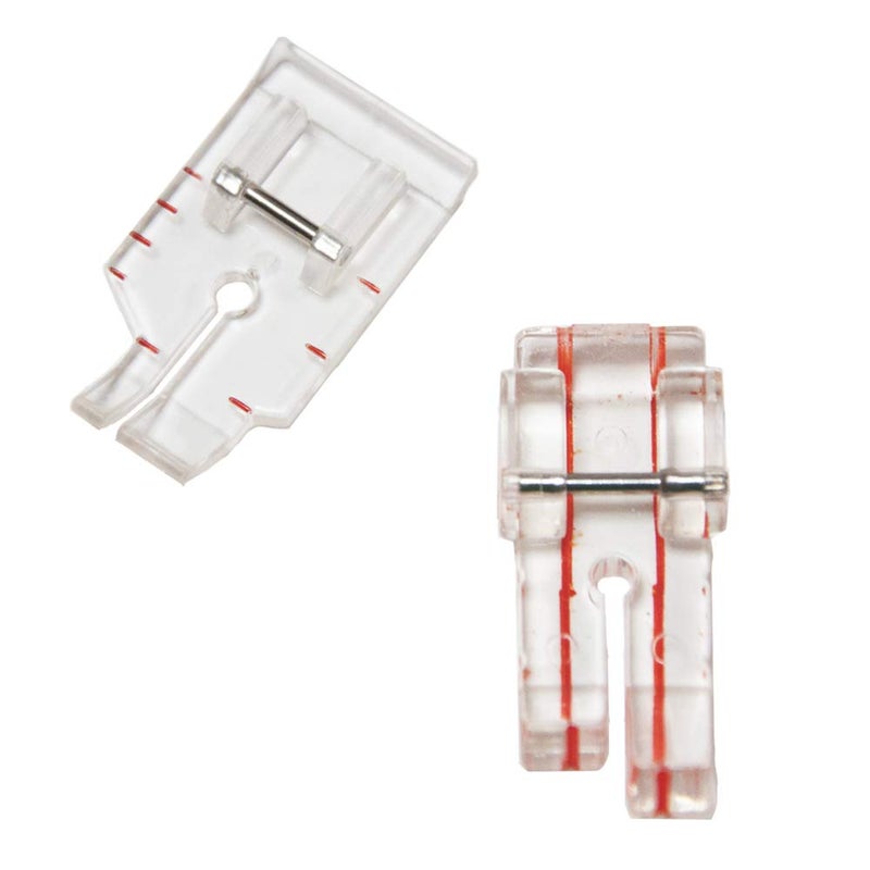 CESUSME Clear View Presser Foot, 1/4 Inch Quilting Presser Foot, Fit for Singer Brother Babylock Janome Simplicity Low Shank Sewing Machineï¼ˆ2 pcsï¼‰ - Image 1
